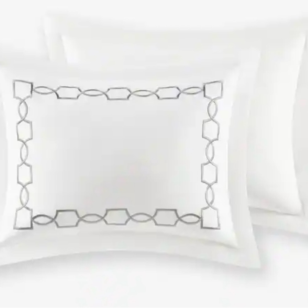 Croscill Home Villa 3 Piece Duvet Set Queen/Full Steel Gray - Picture 7 of 13
